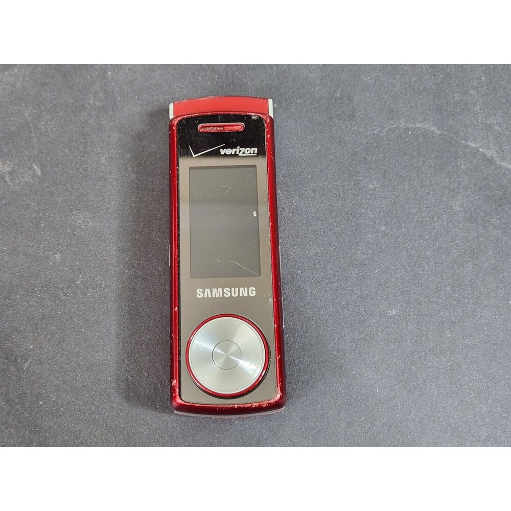 Samsung Juke SCH-U470 Red & Silver Verizon MP3 Swivel Phone For Parts or Repair